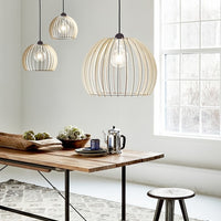 Chino 40 Pendant Brown Wood E27