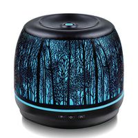 500ml Metal Essential Oil and Aroma Diffuser-Black