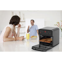 16L Air Fryer Electric Digital Airfryer Rotisserie Large Big Dry Black