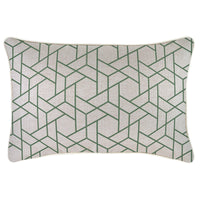 Cushion Cover With Piping Milan Green 35cm x 50cm