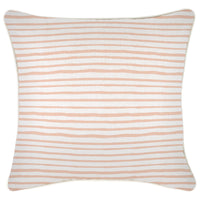 Cushion Cover With Piping Paint Stripes Blush 45cm x 45cm