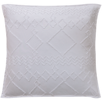 Tufted Microfibre Super Soft European Pillowcase- White