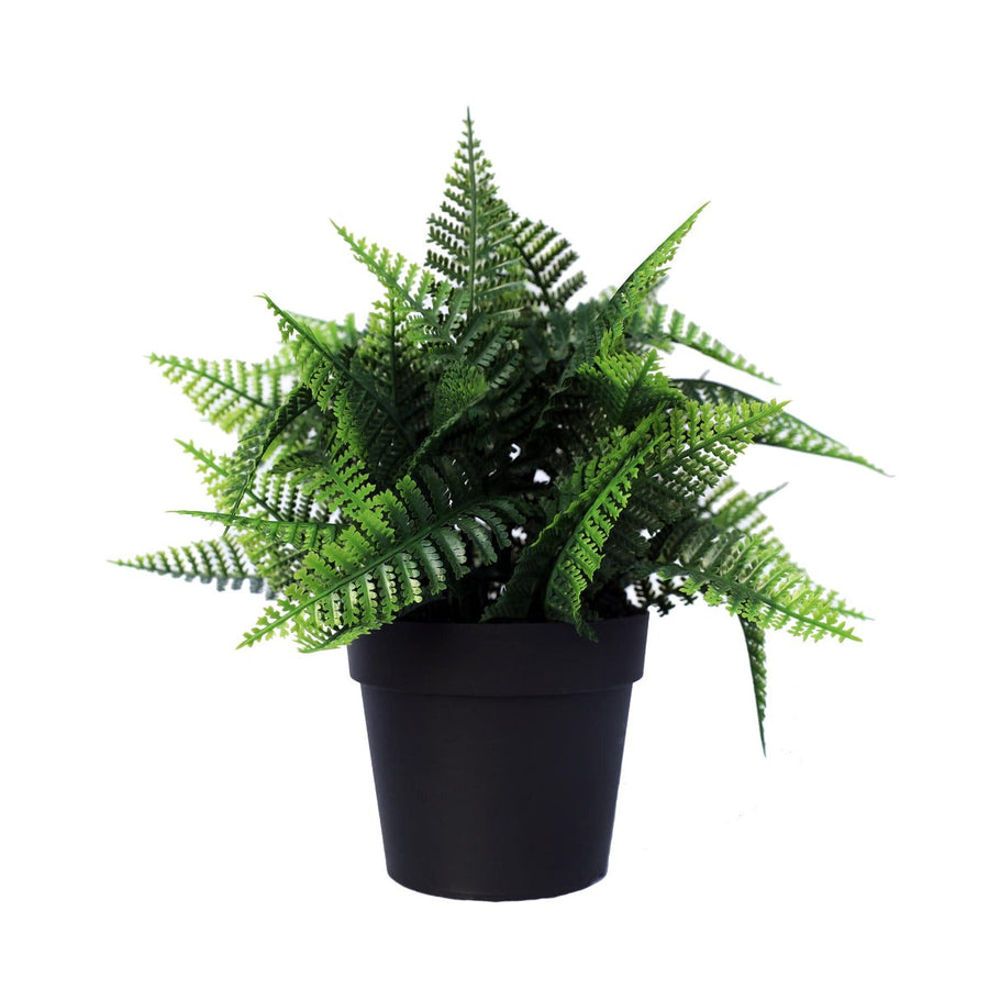 Small Potted Artificial Persa Boston Fern Plant UV Resistant 20cm