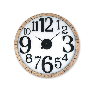 Wall Clock Large Modern Design Stylish Glass Surface 60cm