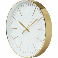 Gold & White - Minimal Quartz Clock