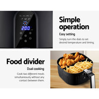 7 Litre Oil Free Air Fryer - Black