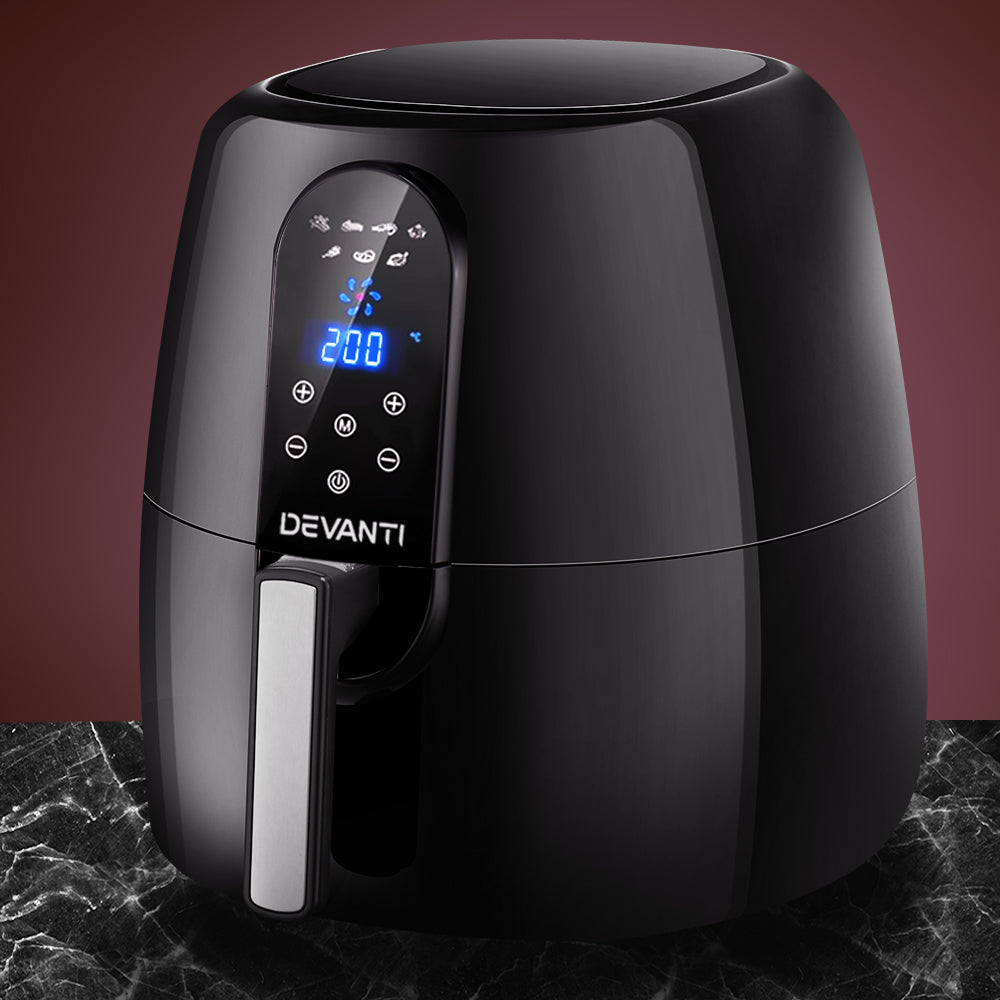 7 Litre Oil Free Air Fryer - Black