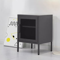 Black Mini Bedside Table