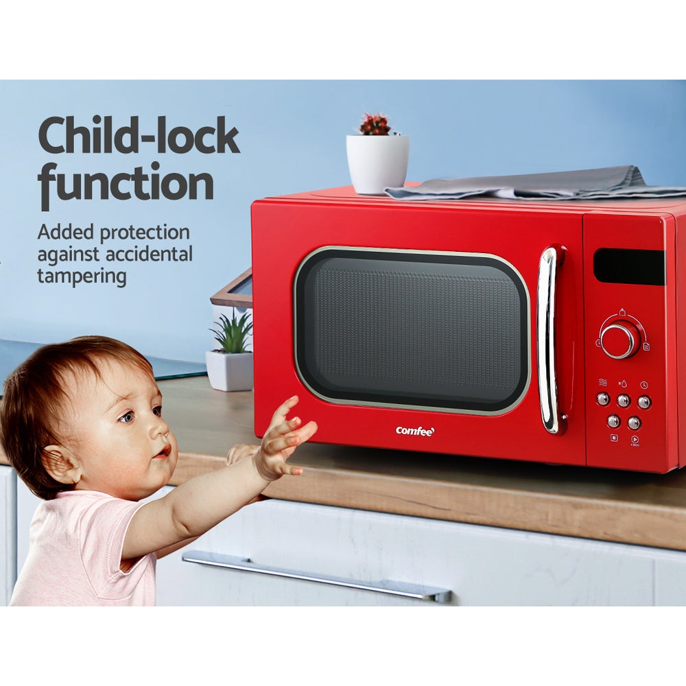 20L Microwave Oven 800W - Red