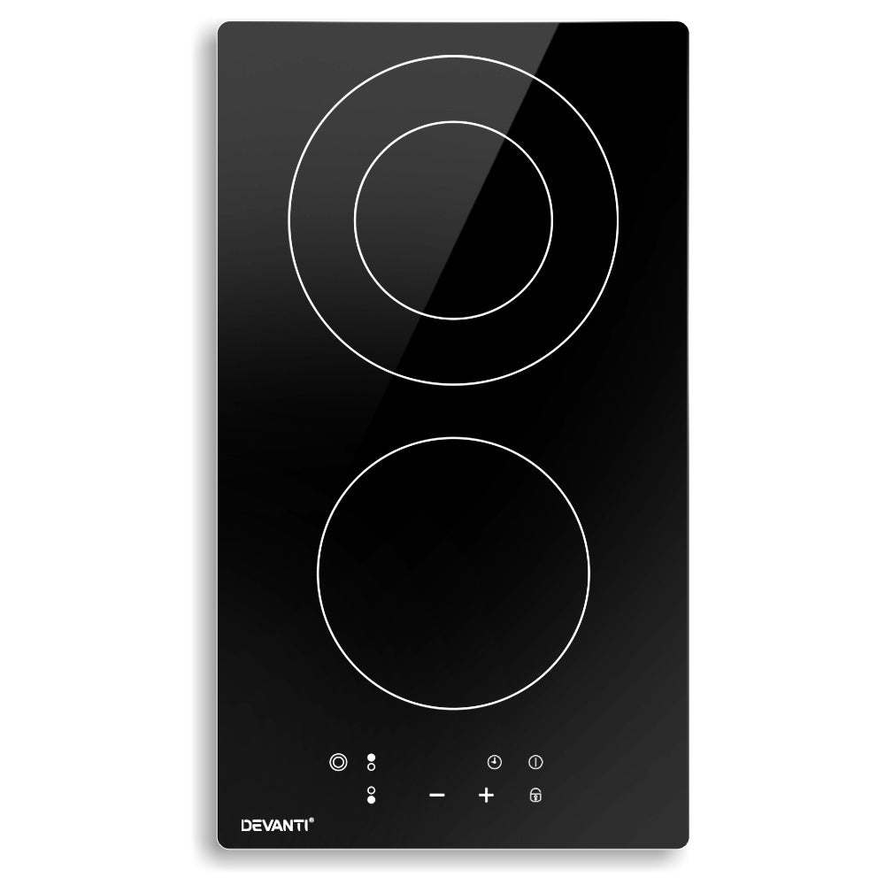 Electric Ceramic Cooktop 30cm Kitchen Cooker Cook Top Hob Touch Control 3-Zones