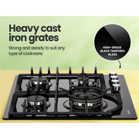 60cm Gas Cooktop Stove 4 Burner Cooker