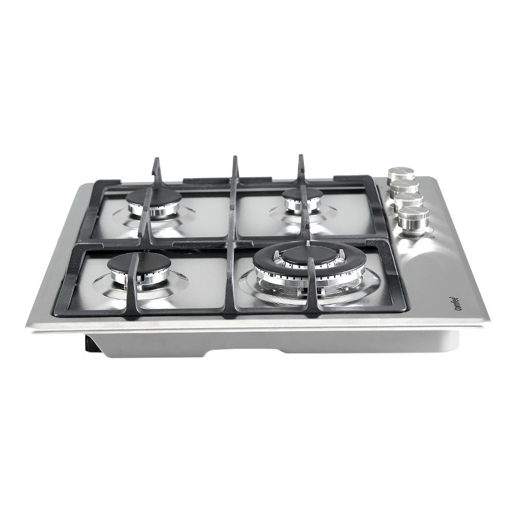 60cm Gas Cooktop Stainless Steel 4 Burners Kitchen Stove Cook Top NG LPG