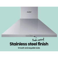 Rangehood 600mm Range Hood Stainless Steel Home Kitchen Canopy Vent 60cm