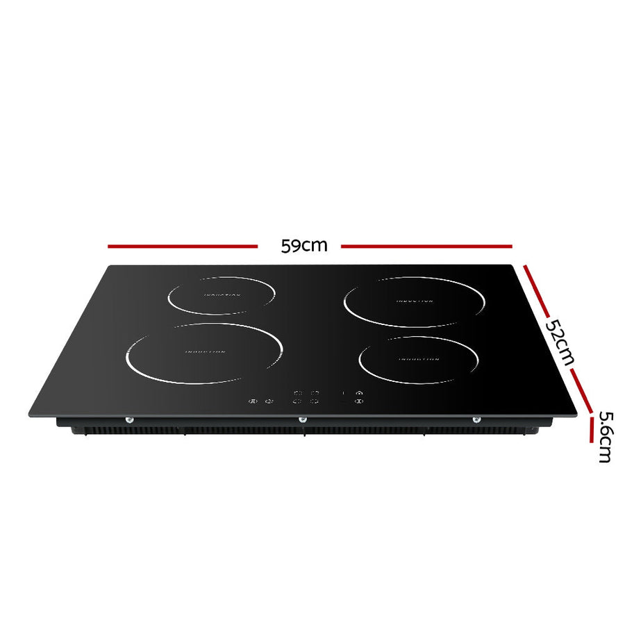 Induction Cooktop 60cm Ceramic Glass 4 Buner