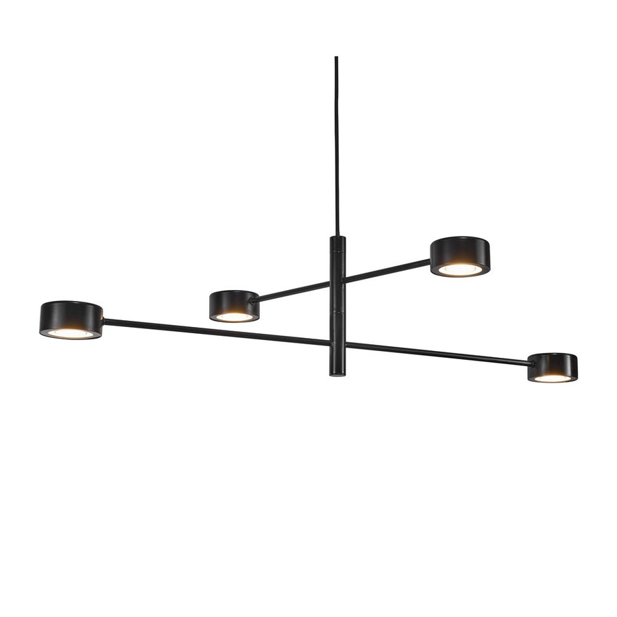 Clyde Pendant Black Metal - PC 4x5W 3-Step 350Lm 2.7K Tilt 320deg