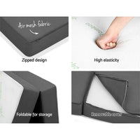 Folding Foam Portable Mattress Bamboo Fabric