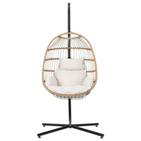 Egg Swing Chair Hammock With Stand Outdoor Furniture Hanging Wicker Seat