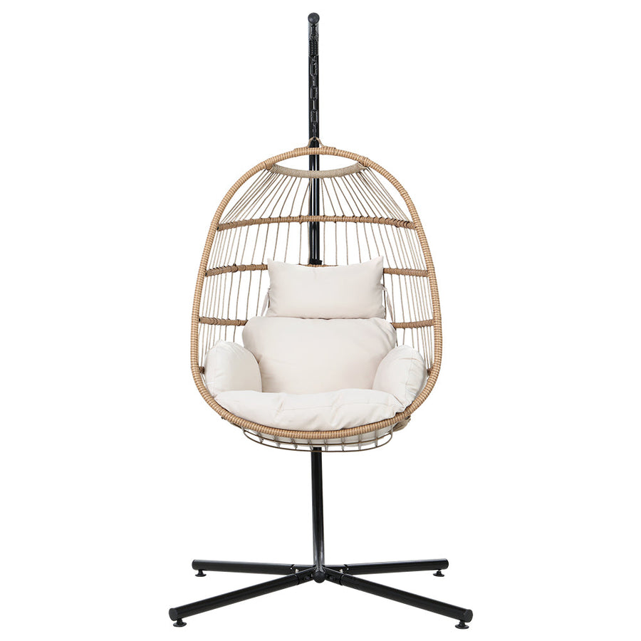 Egg Swing Chair Hammock With Stand Outdoor Furniture Hanging Wicker Seat