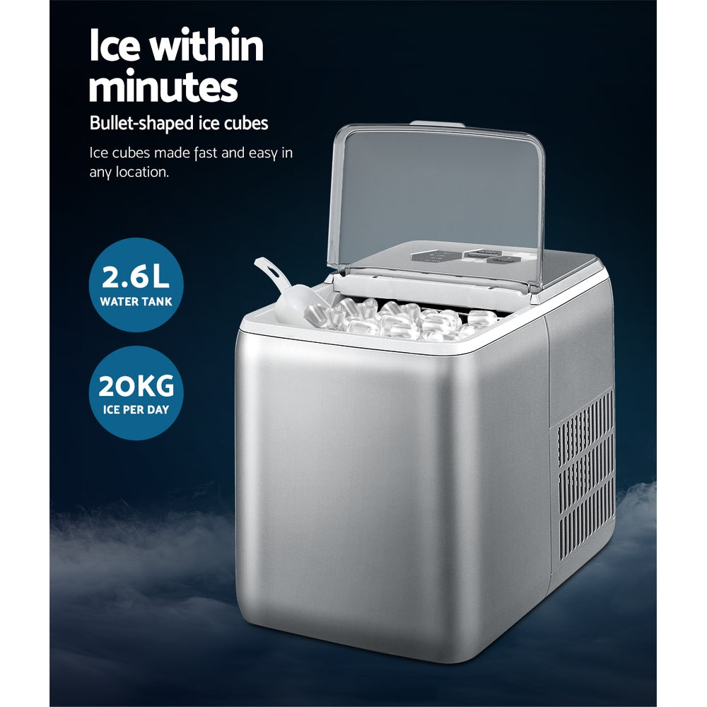 2.6 Litre Icecube Maker Machine Portable Icecube Makers