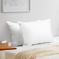 Set of 2 Duck Down Pillow - White