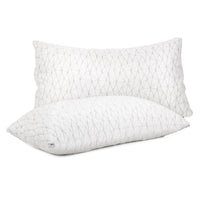 Set of 2 Rayon King Memory Foam Pillow