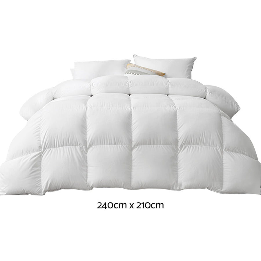 King Size 500GSM Goose Down Feather Quilt