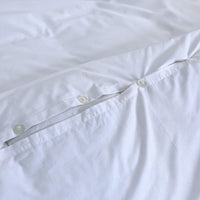 100% Egyptian Cotton Vintage Washed 500TC White Double Quilt Cover Set