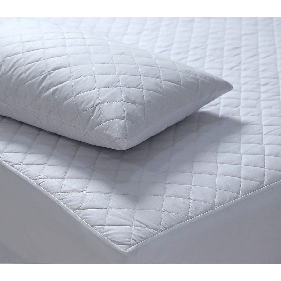 100% Cotton Quilted Fully Fitted 50cm Deep Double Size Waterproof Mattress Protector