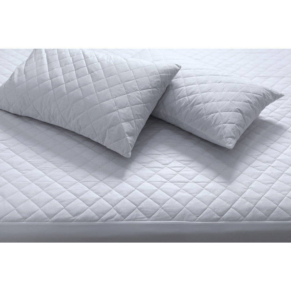 100% Cotton Quilted Fully Fitted 50cm Deep Double Size Waterproof Mattress Protector