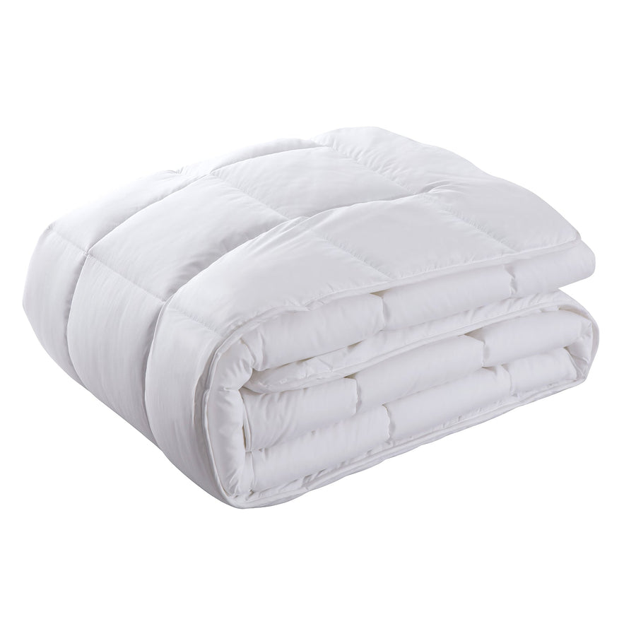 800GSM Silk Blend Quilt Duvet Ultra Warm Winter Weight Doona - White Single