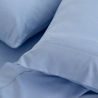 Royal Comfort 3000 Thread Count Bamboo Cooling Sheet Set - Queen - Light Blue