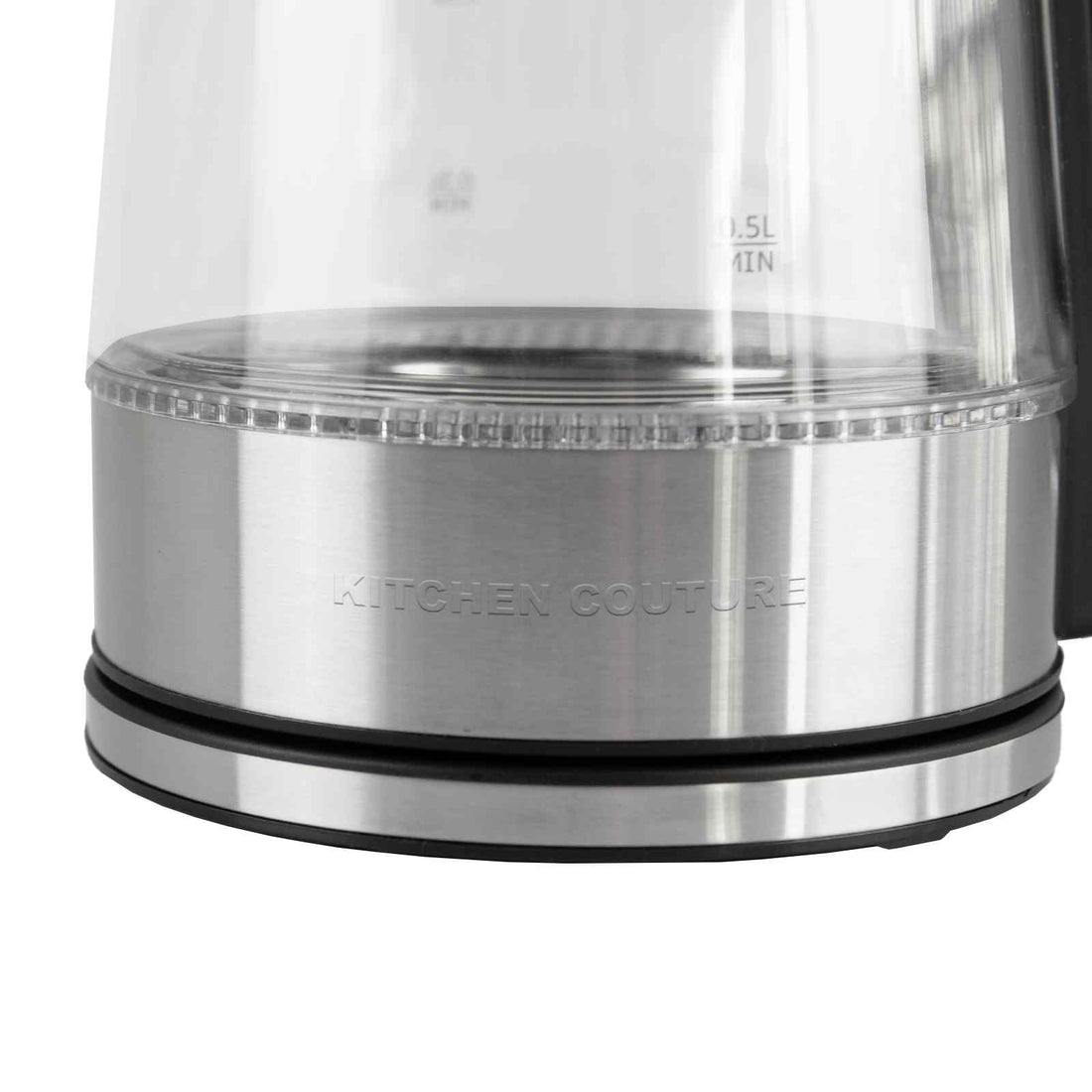 Cool Touch Stainless Steel LED Glass Kettle Dual Wall 1.7L