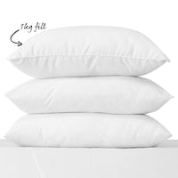 Luxury Duck Feather & Down Pillow Twin Pack - White