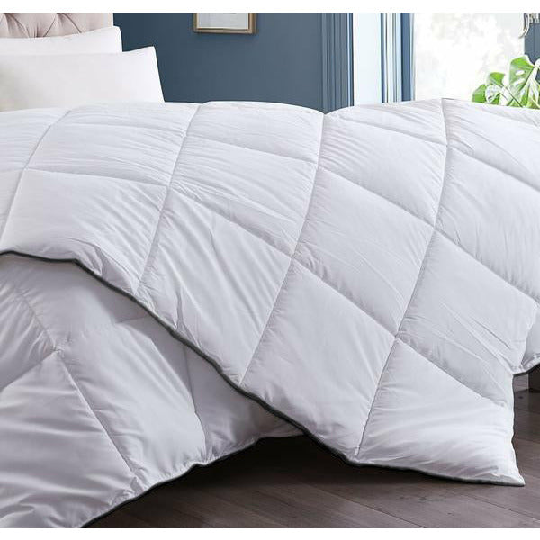 350GSM Luxury Soft Bamboo All-Seasons Quilt Duvet Doona All Sizes - White Double