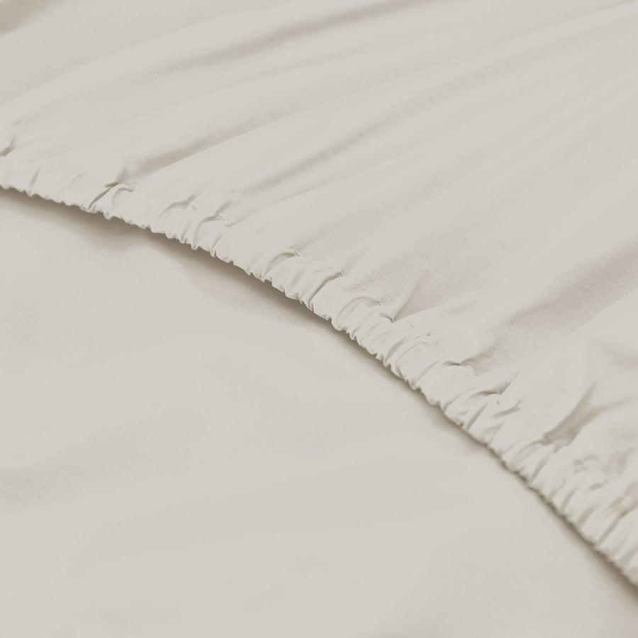 1500 Thread Count Combo Sheet Set Cotton Rich Premium Hotel Grade - Queen - Ivory