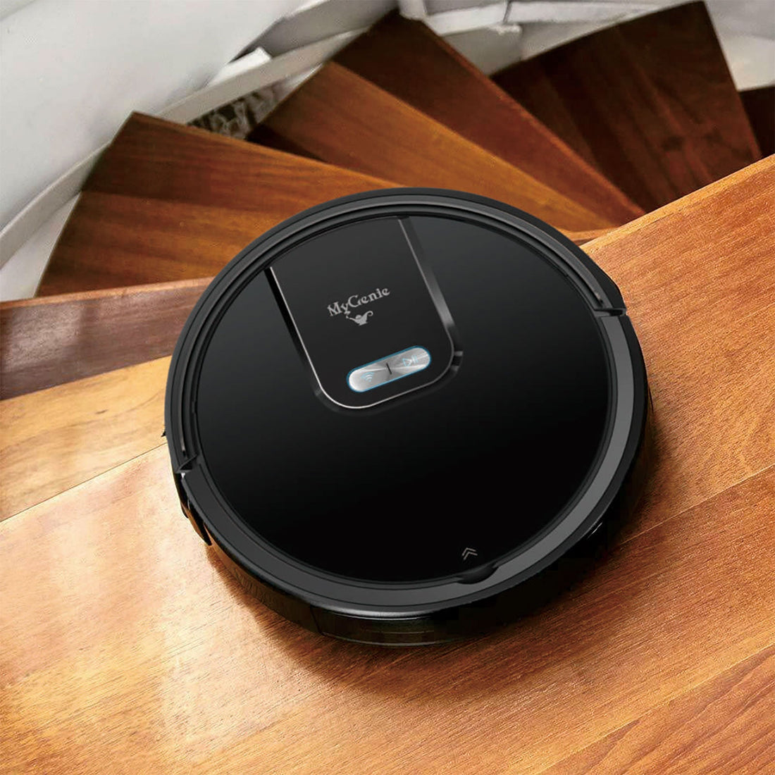 WI-FI GMAX Robotic Vacuum Cleaner Mop App Control Dry & Wet Auto Robot - Black