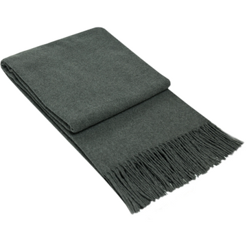 Paddington Throw - Fine Wool Blend - Dark Grey