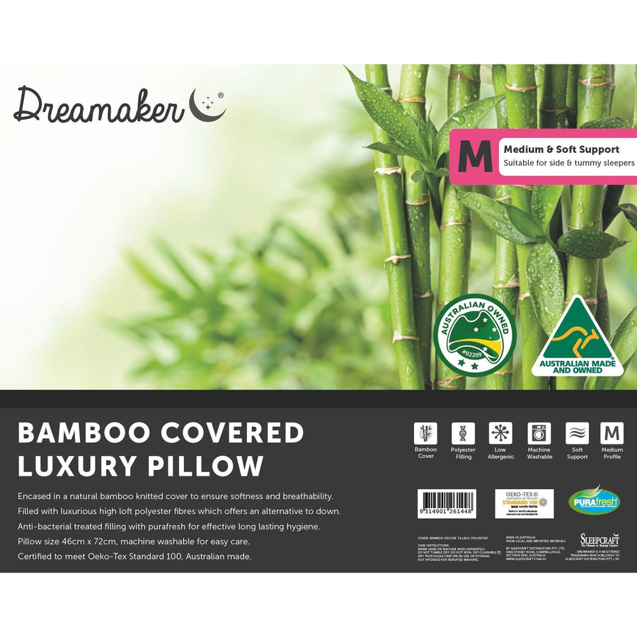 Bamboo Knitted Covered Pillow