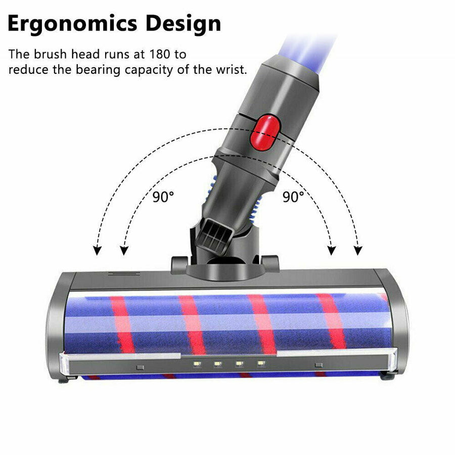 LED Soft Roller Brush Head Floor Tool for DYSON V7 V8 V10 V11 Vacuum Cleaner