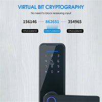 Digital Smart Door Lock Fingerprint APP Key Card Password Electronic Home Lock