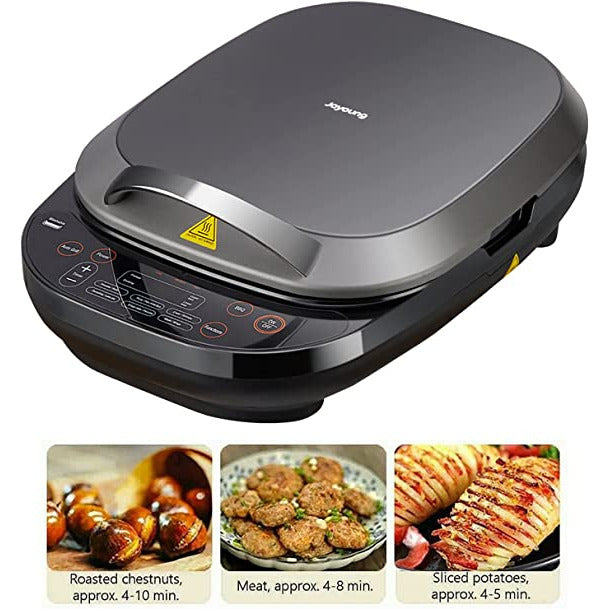 Electric Baking Pan 2-Sided Heating Grill BBQ Pancake Maker 30cm