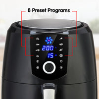 7.2l Electric Air Fryer - 1800w - Black