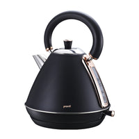 1.7L Rose Trim Collection Kettle - Black