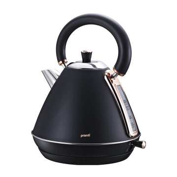 1.7L Rose Trim Collection Kettle - Black