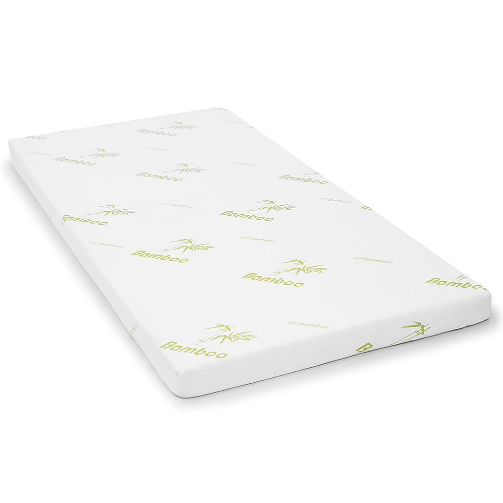 Cool Gel Memory Foam Mattress Topper Bamboo Fabric Cover Double