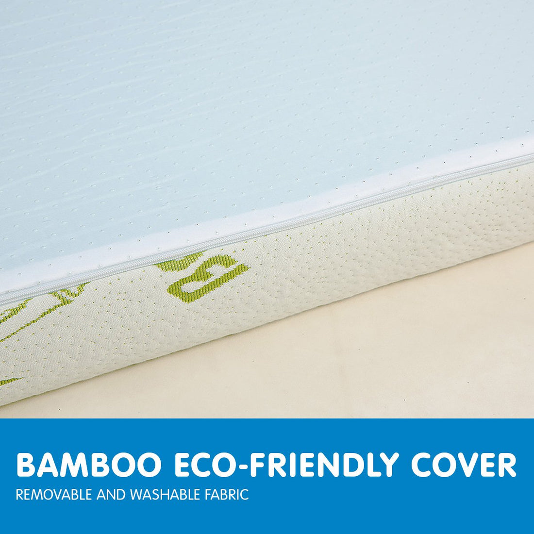 Cool Gel Memory Foam Mattress Topper Bamboo Fabric Cover Double