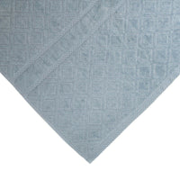 Premium Velour Diamond Design Jacquard Bath Towel (Blue)