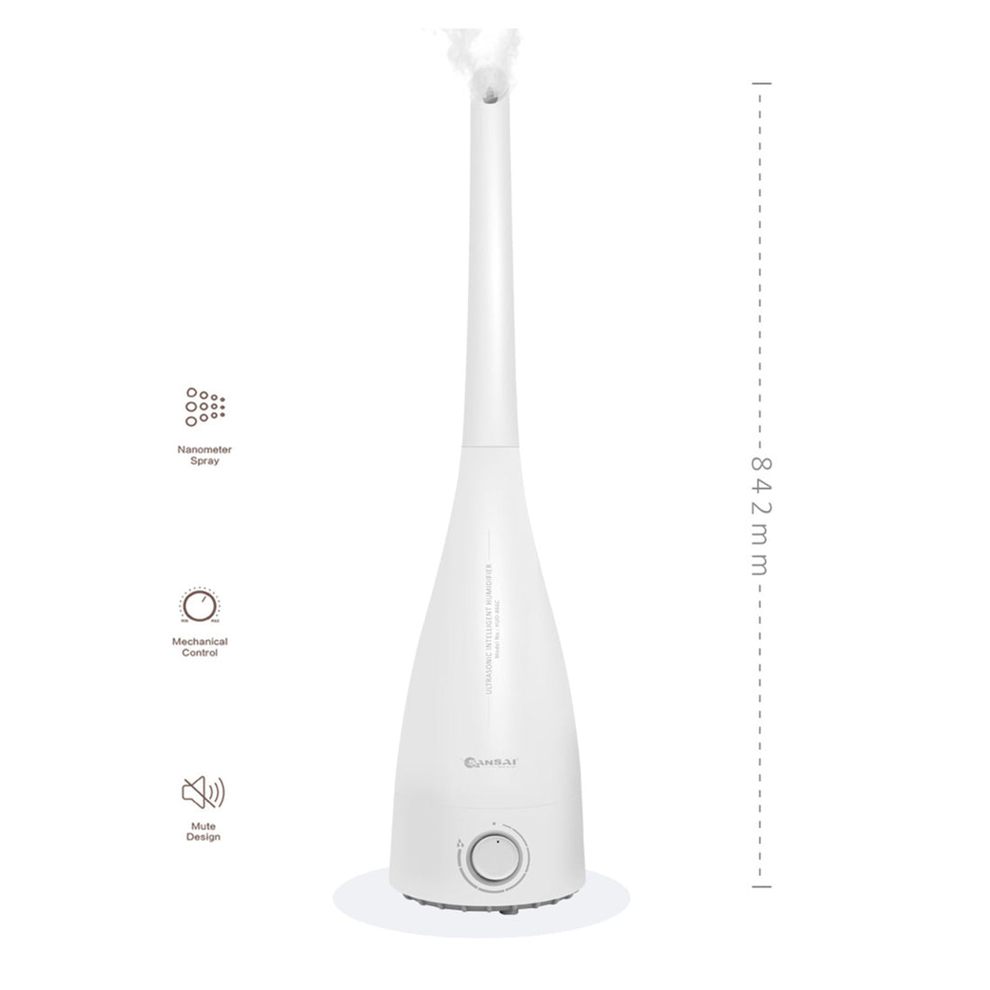 3.3L White Air Humidifier Ultrasonic Cool Mist