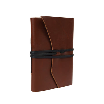 Vintage Leather Journal Recycled Paper Journal Notepad