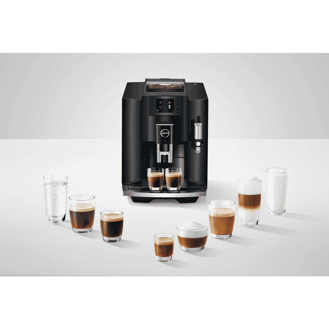 E8 Piano Black (INTA) Coffee Machine 15372